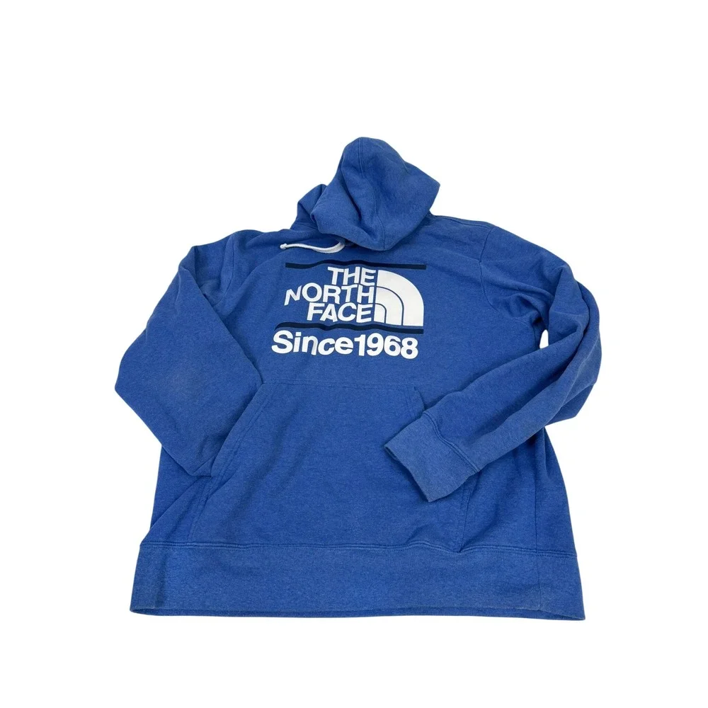 The North Face‎ Mens Blue Graphic Pullover Hoodie Since 1968 Large F13 SMU